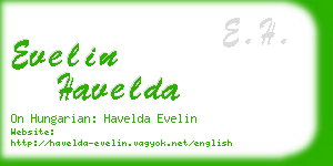 evelin havelda business card